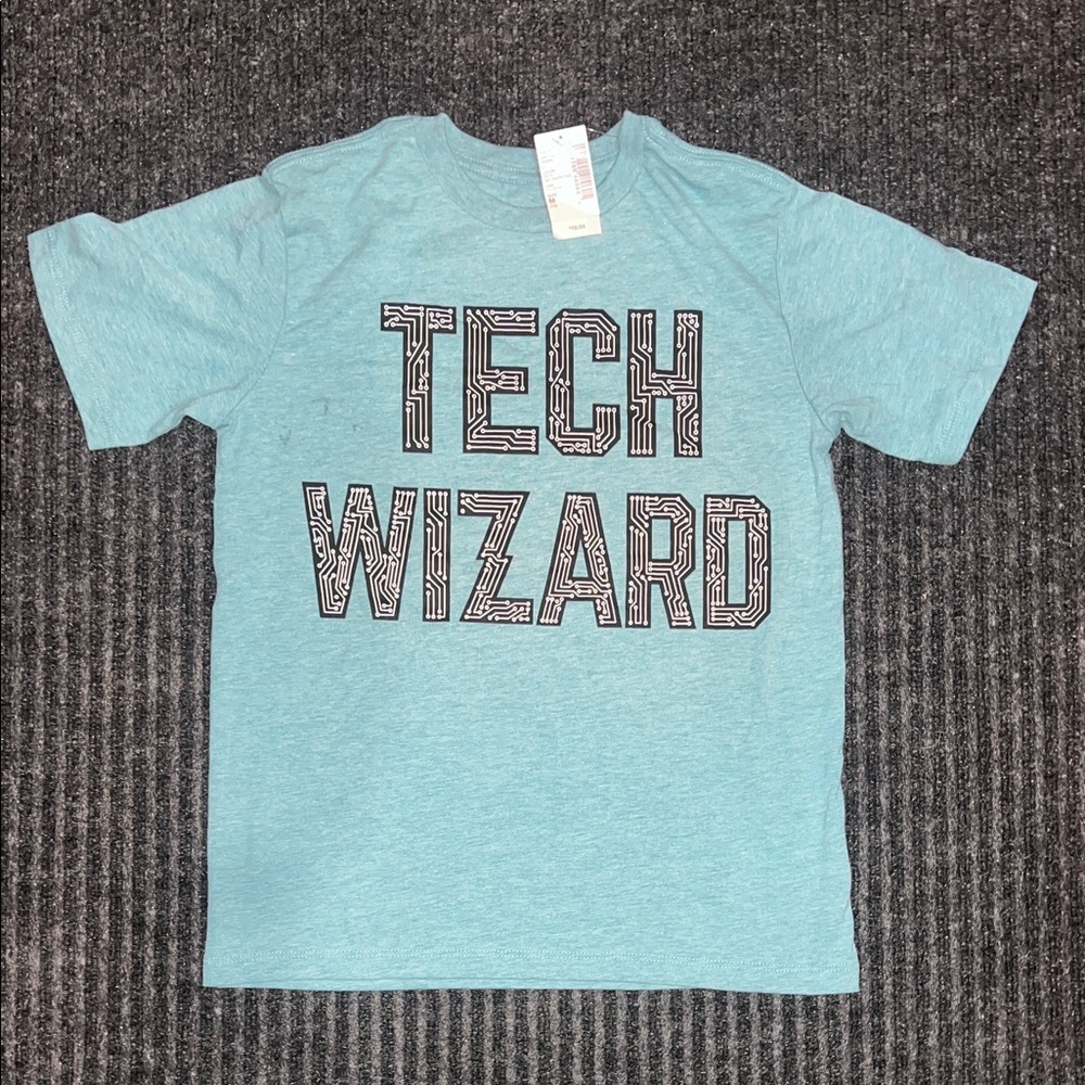 The Children's Place Tech Wizard Tee - Teal size 7/8